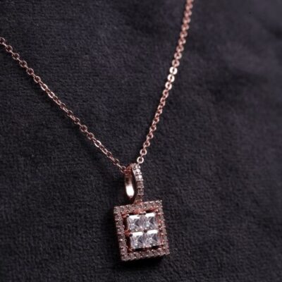 925 Silver Rose Gold Plated Pendant
